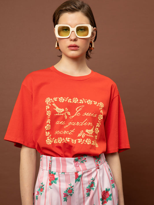 OVERSIZED T-SHIRT - RED