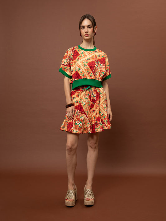 FUTTER CROPPED TOP - MPOUCHARA