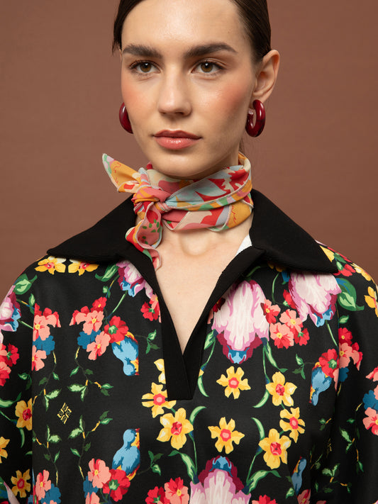 CHIFFON SCARF - POPPIES