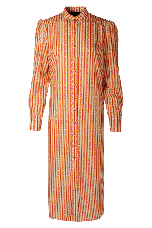 SHIRT DRESS STRIPES VANILLA