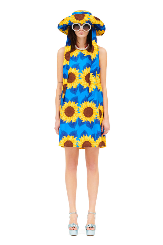 MINI COTTON DRESS - SUNFLOWERS