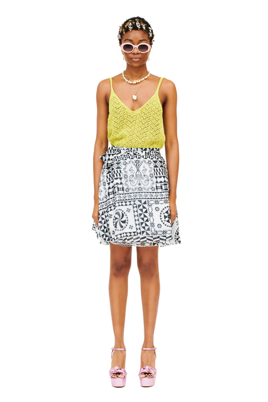ENVELOPE CHIFFON MINI SKIRT - CHIOS