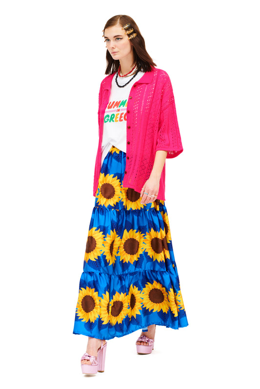 KNITTED SHIRT - FUCHSIA
