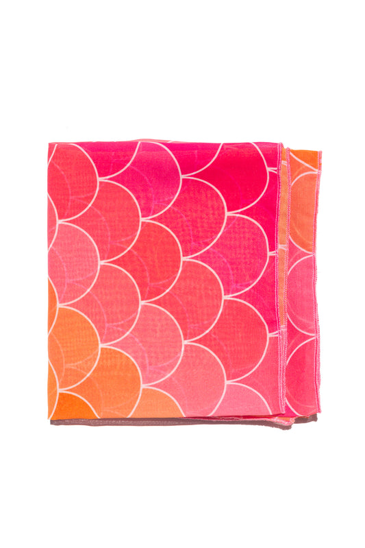 CHIFFON SCARF - MERMAID FUCHSIA
