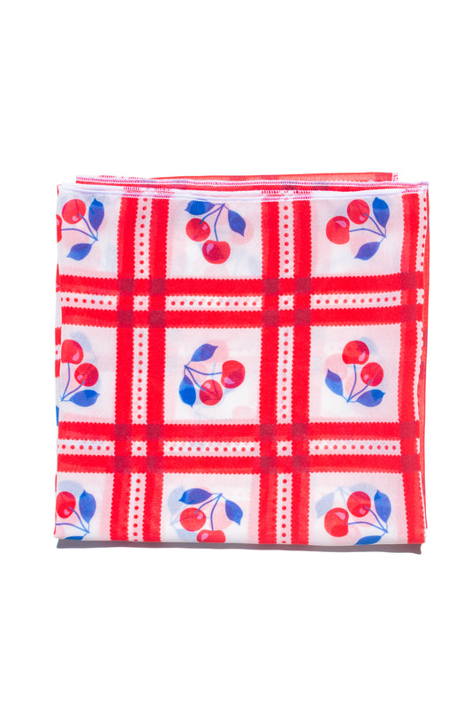 CHIFFON SCARF - PICNIC WHITE