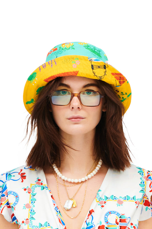 DOUBLE-FACED BUCKET HAT - CHORIO