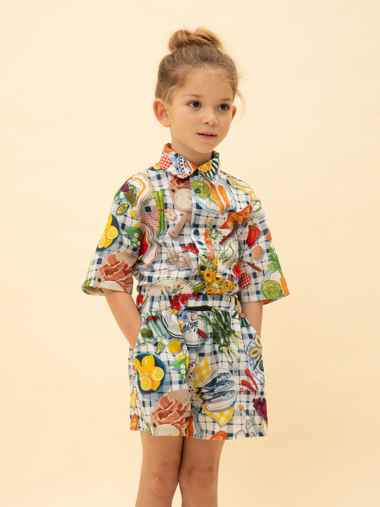 ELASTICATED-WAIST SHORTS SUNDAY TABLE