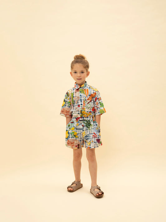 ELASTICATED-WAIST SHORTS SUNDAY TABLE
