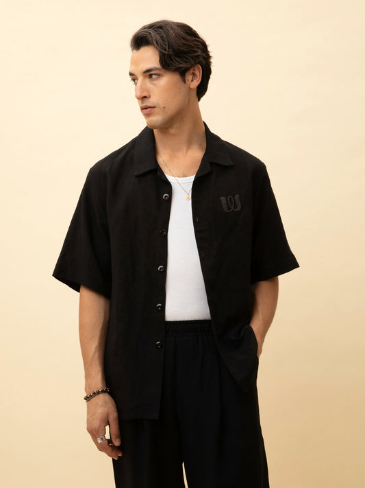 SHORT-SLEEVE SHIRT BLACK