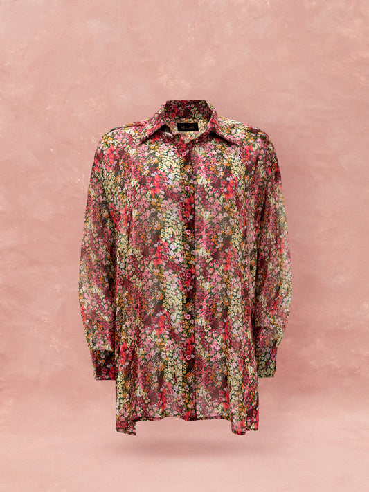 OVERSIZED CHIFFON SHIRT - LIBERTY FLORAL