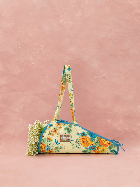 FLOWERS TOTE BAG - TAPETSARIA CREAM